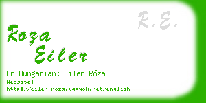 roza eiler business card